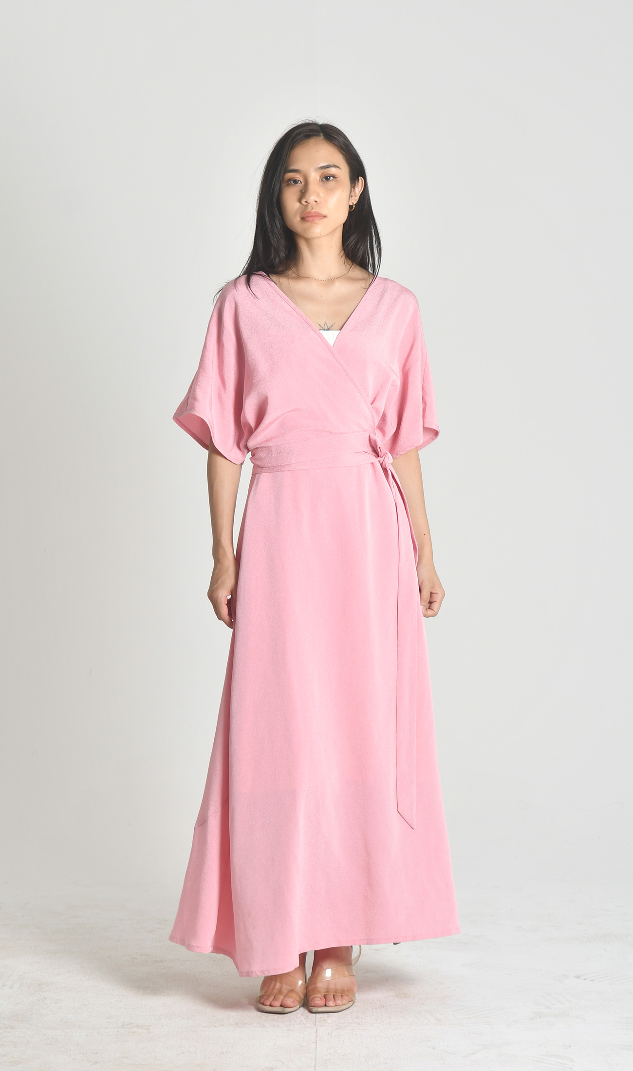 ミディドレス | salmon pink ミディドレス | salmon pink