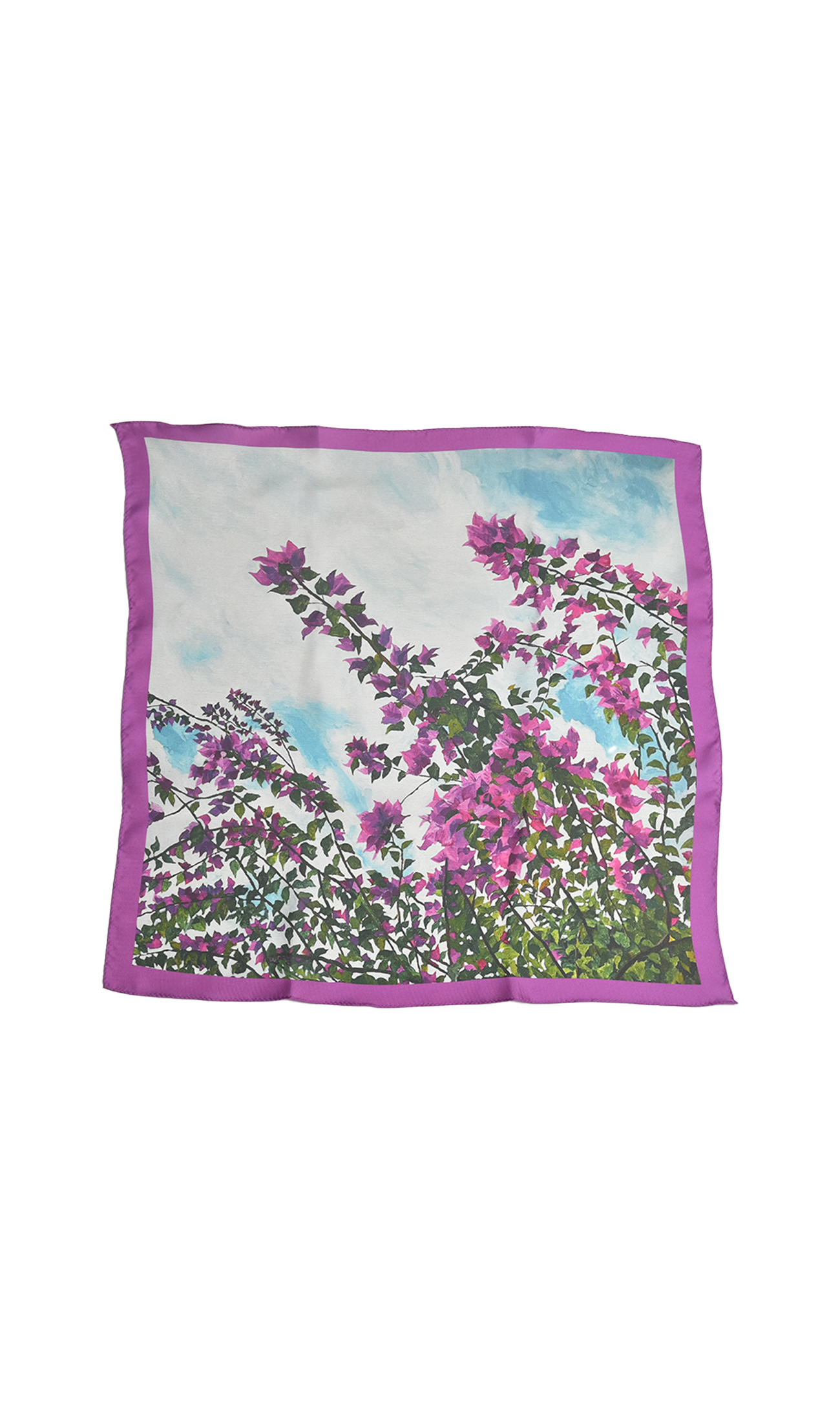 NUNUシルクスカーフ | Bougainvillea purple NUNUシルクスカーフ | Bougainvillea purple