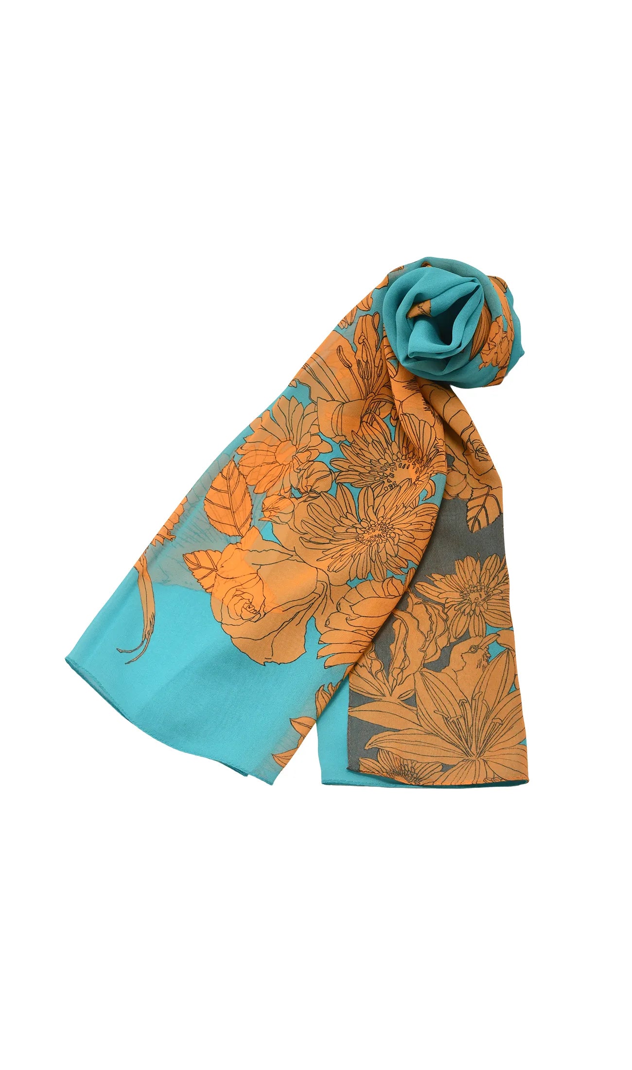 ストール | Bouquet Turquoise