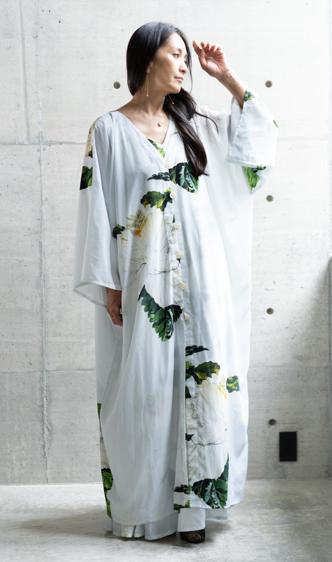 MARIAGE | Mandarin dress | Pollen turquoise