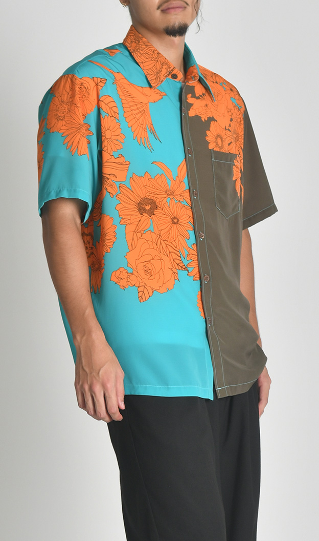 シャツ | bouquet turquoise