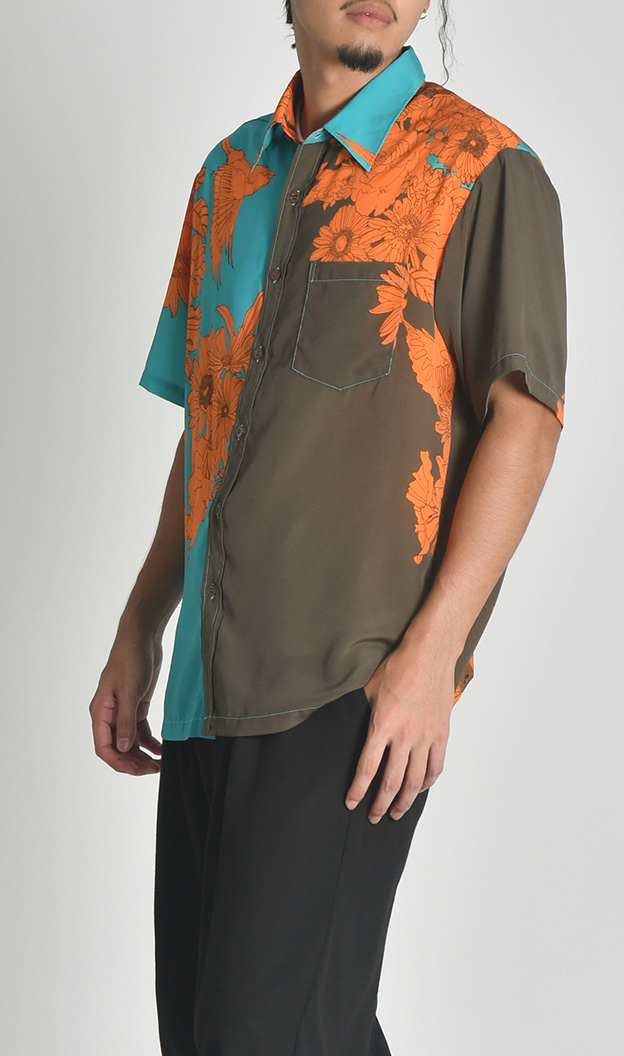 シャツ | bouquet turquoise