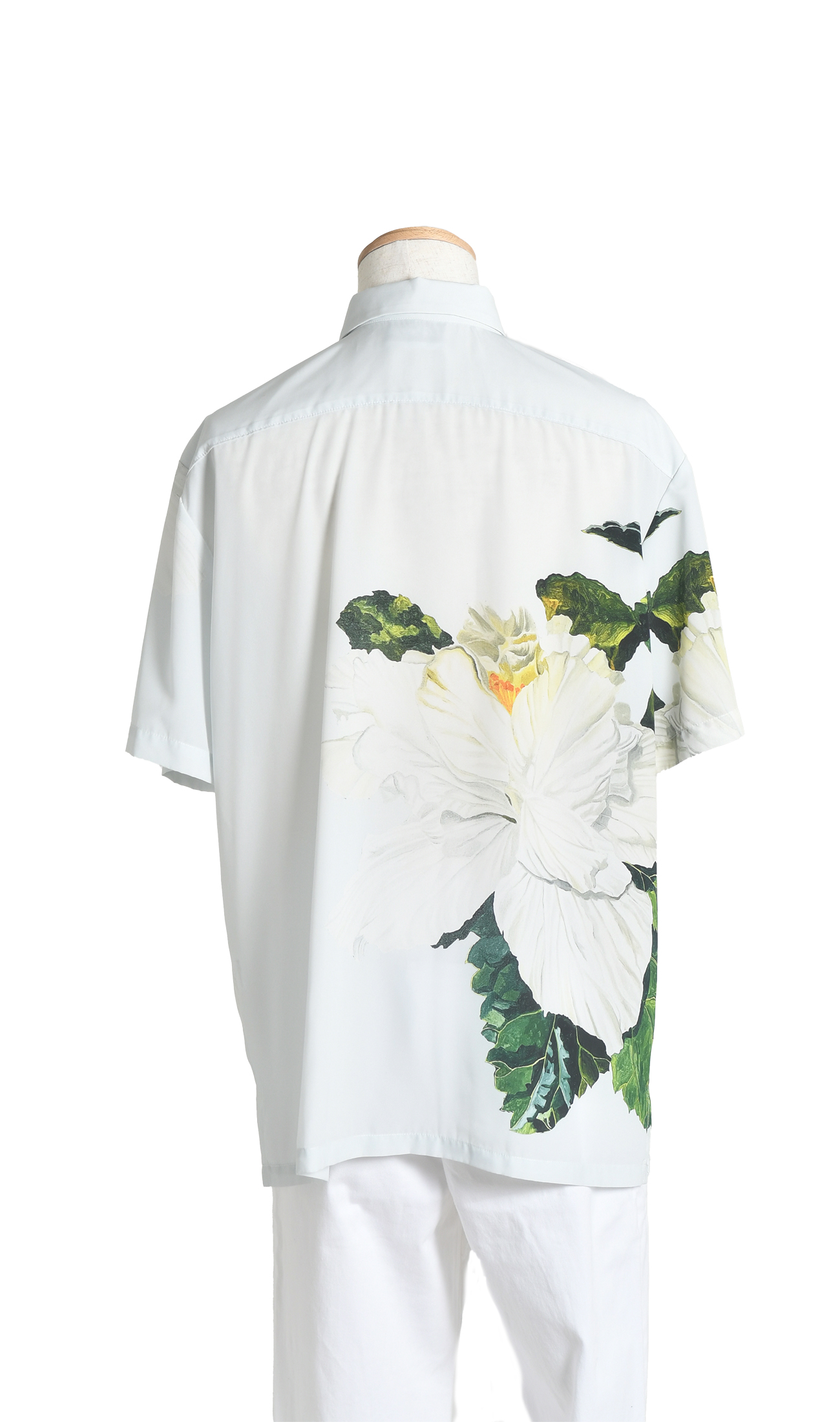 MARIAGE | メンズシャツ | Hibis White(base white)