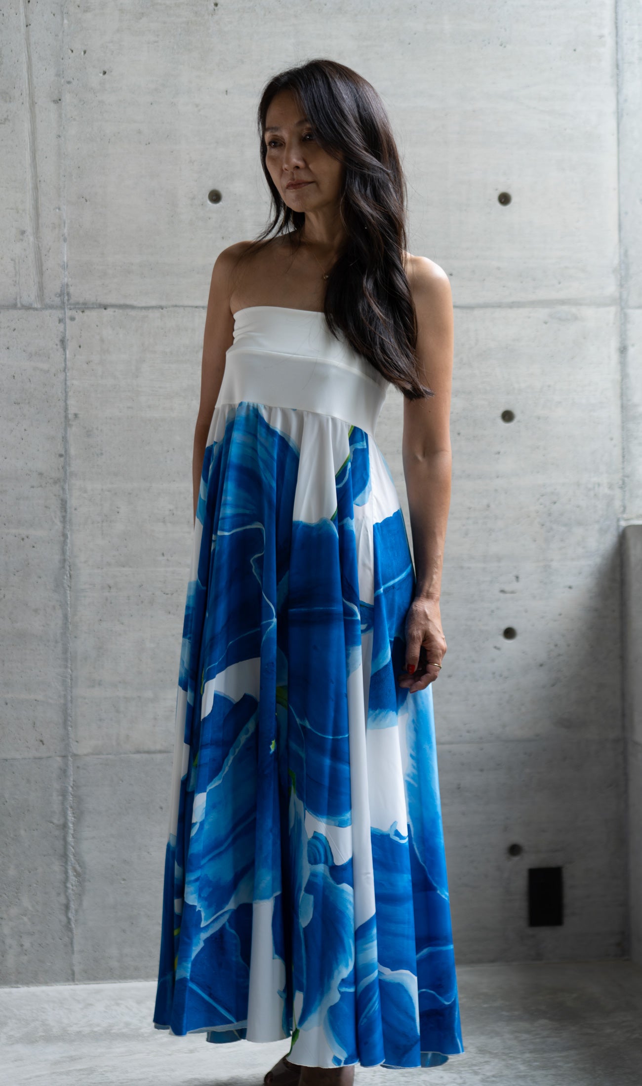 MARIAGE | PICTURESコラボ360°ドレス | Blue lily