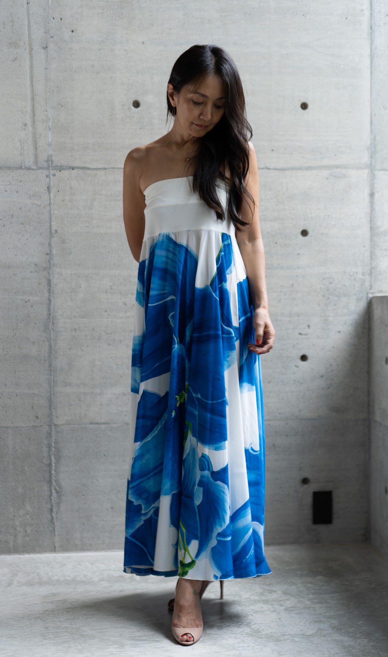 MARIAGE | PICTURESコラボ360°ドレス | Blue lily