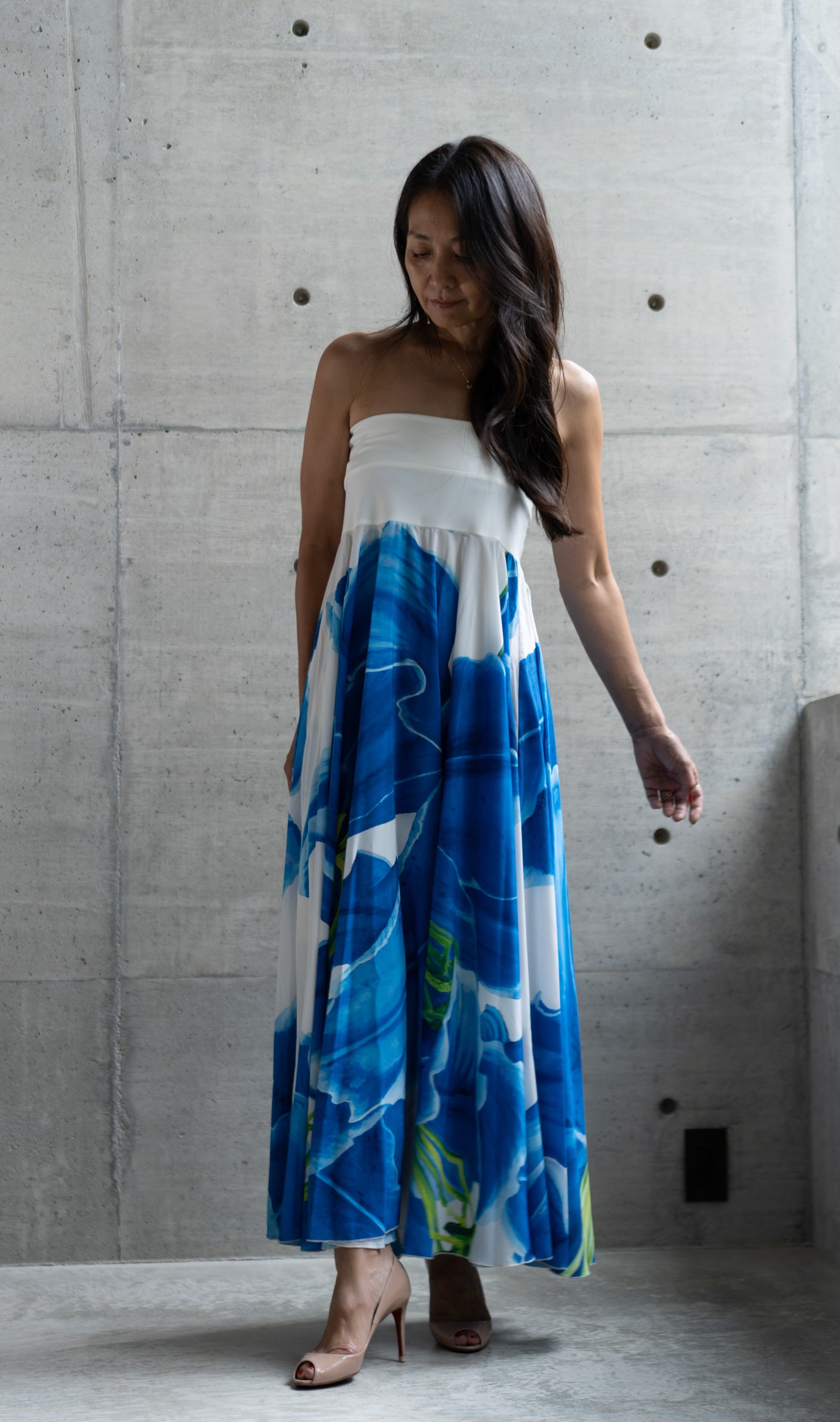 MARIAGE | PICTURESコラボ360°ドレス | Blue lily