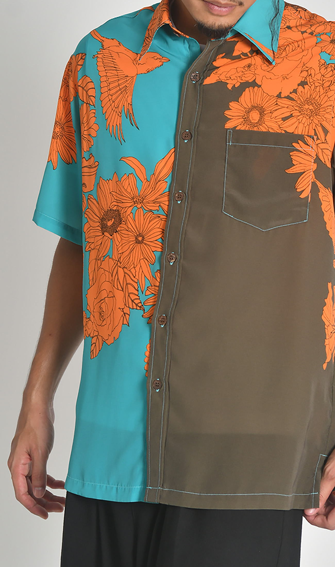 シャツ | bouquet turquoise