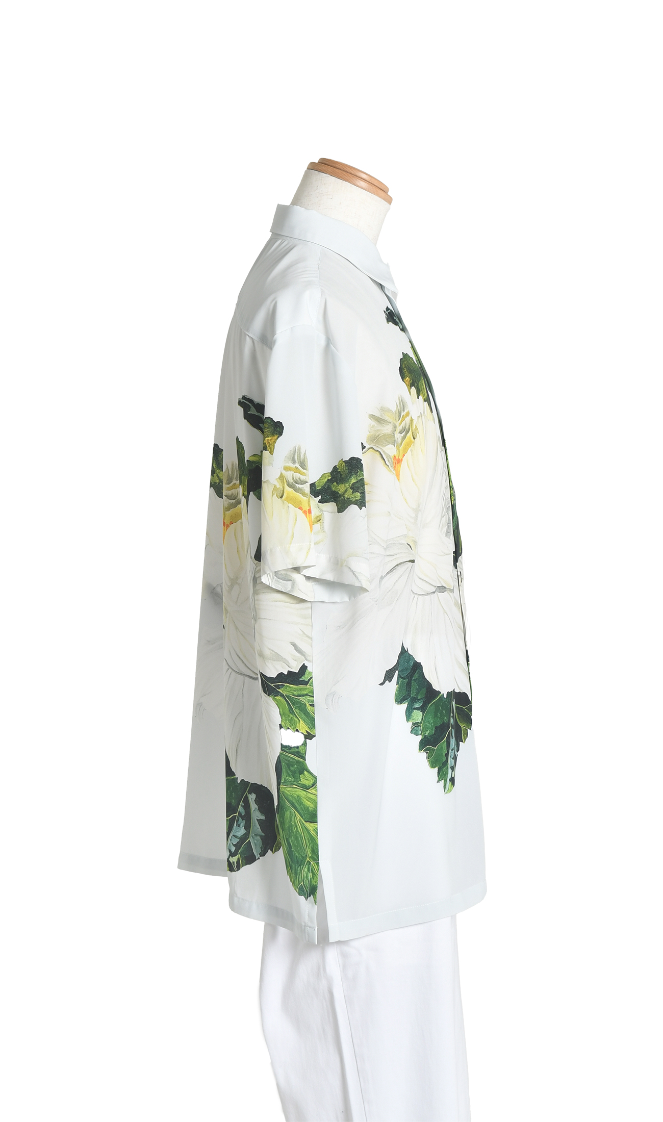 MARIAGE | メンズシャツ | Hibis White(base white)