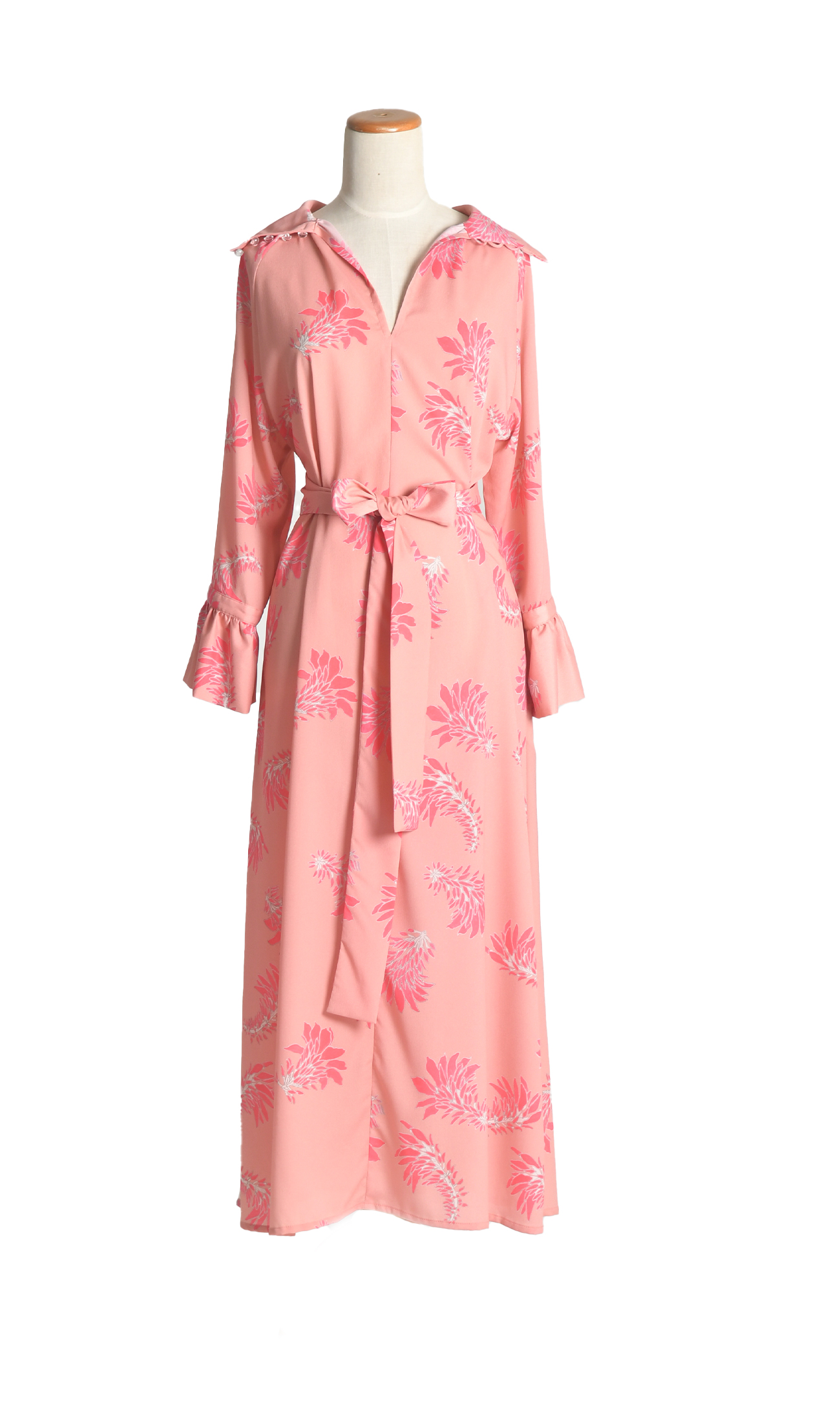 【レンタル】3wayフェミニンドレス | Deigo salmon pink