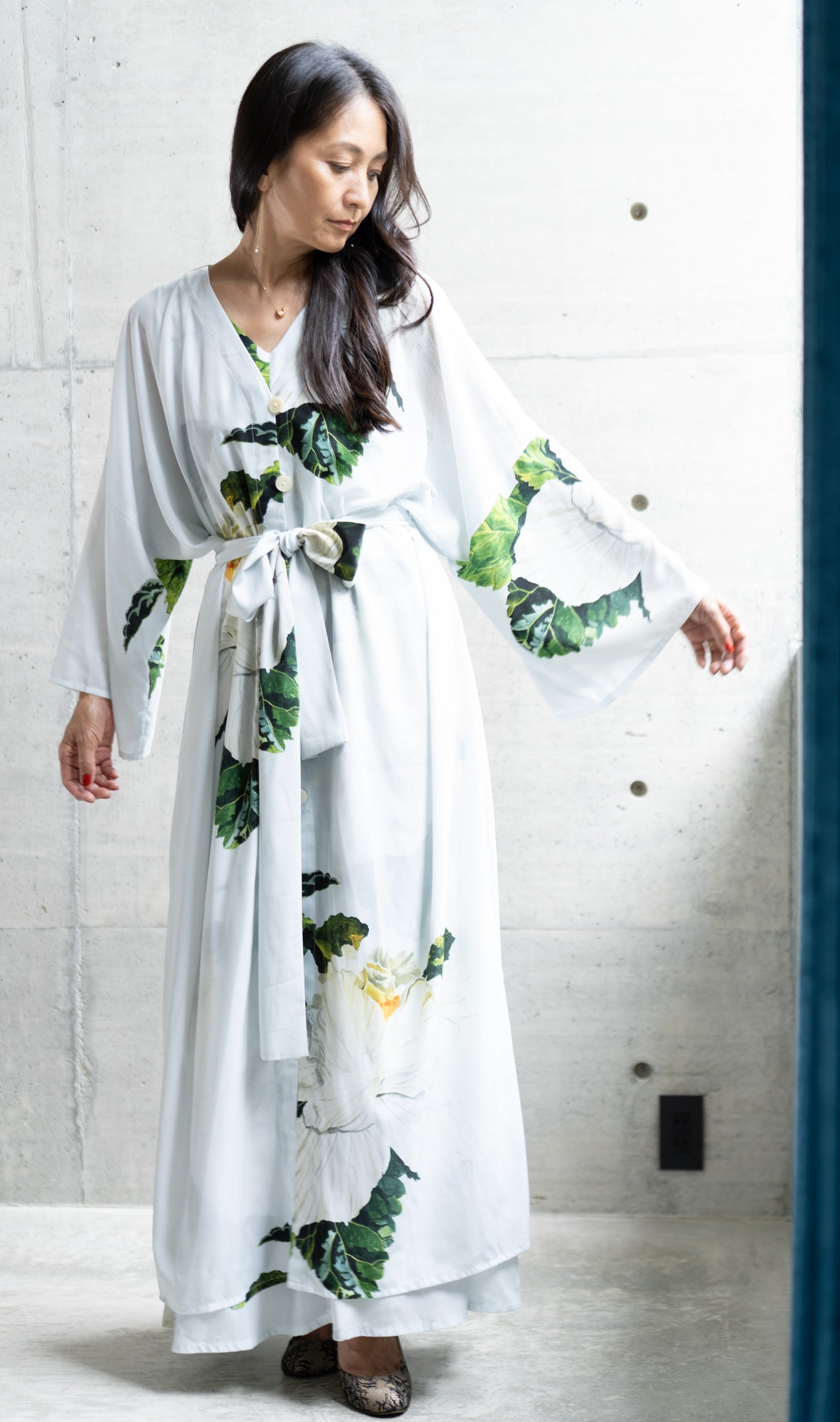 MARIAGE | Mandarin dress | Pollen turquoise