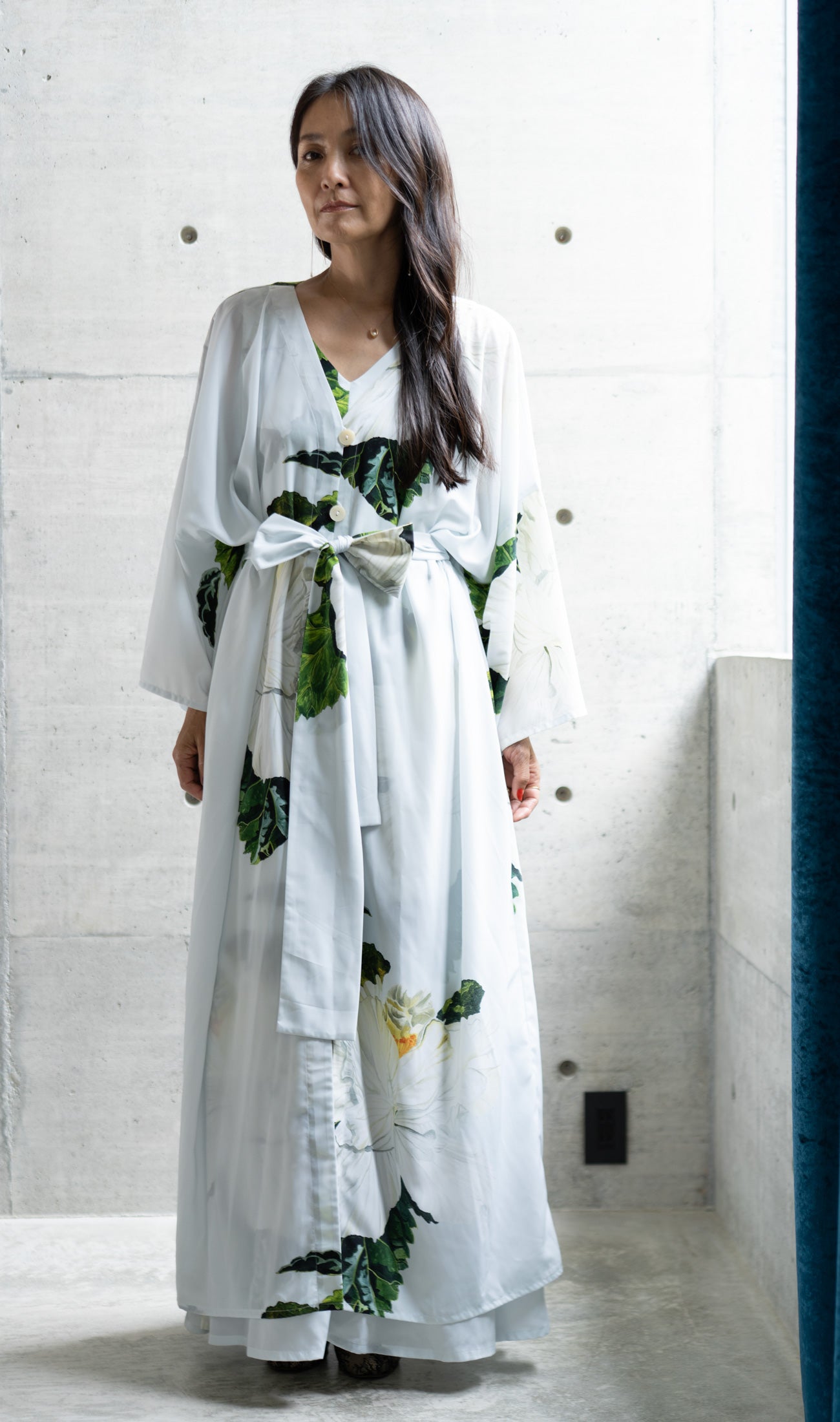 MARIAGE | Mandarin dress | Pollen turquoise