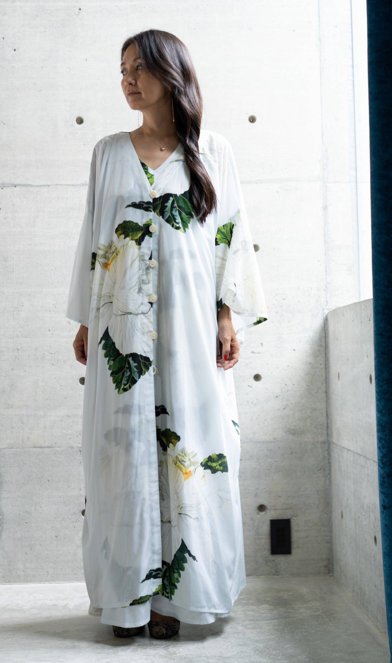 MARIAGE | Mandarin dress | Pollen turquoise