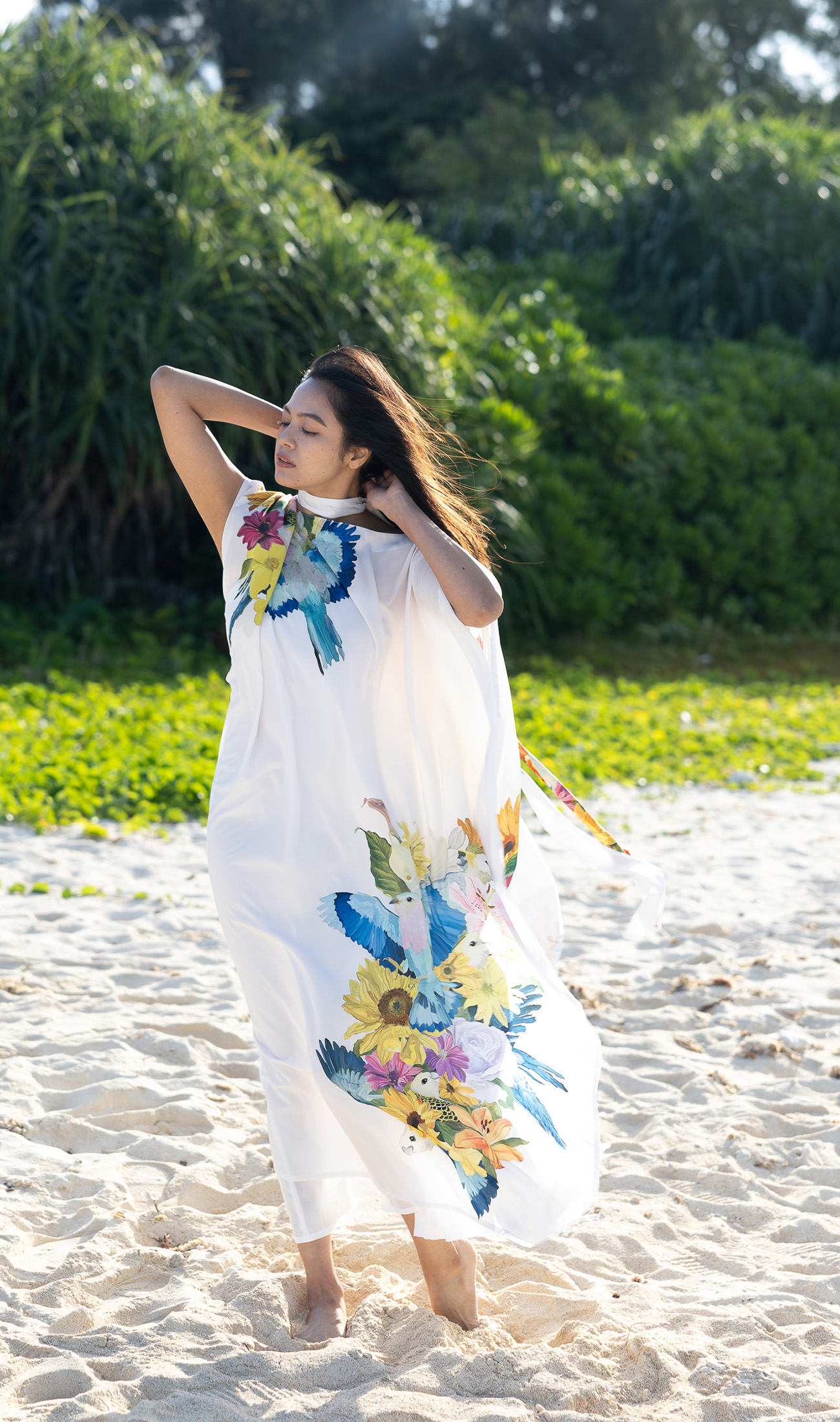 MARIAGE | フロウイングドレス | Bouquet frolic white