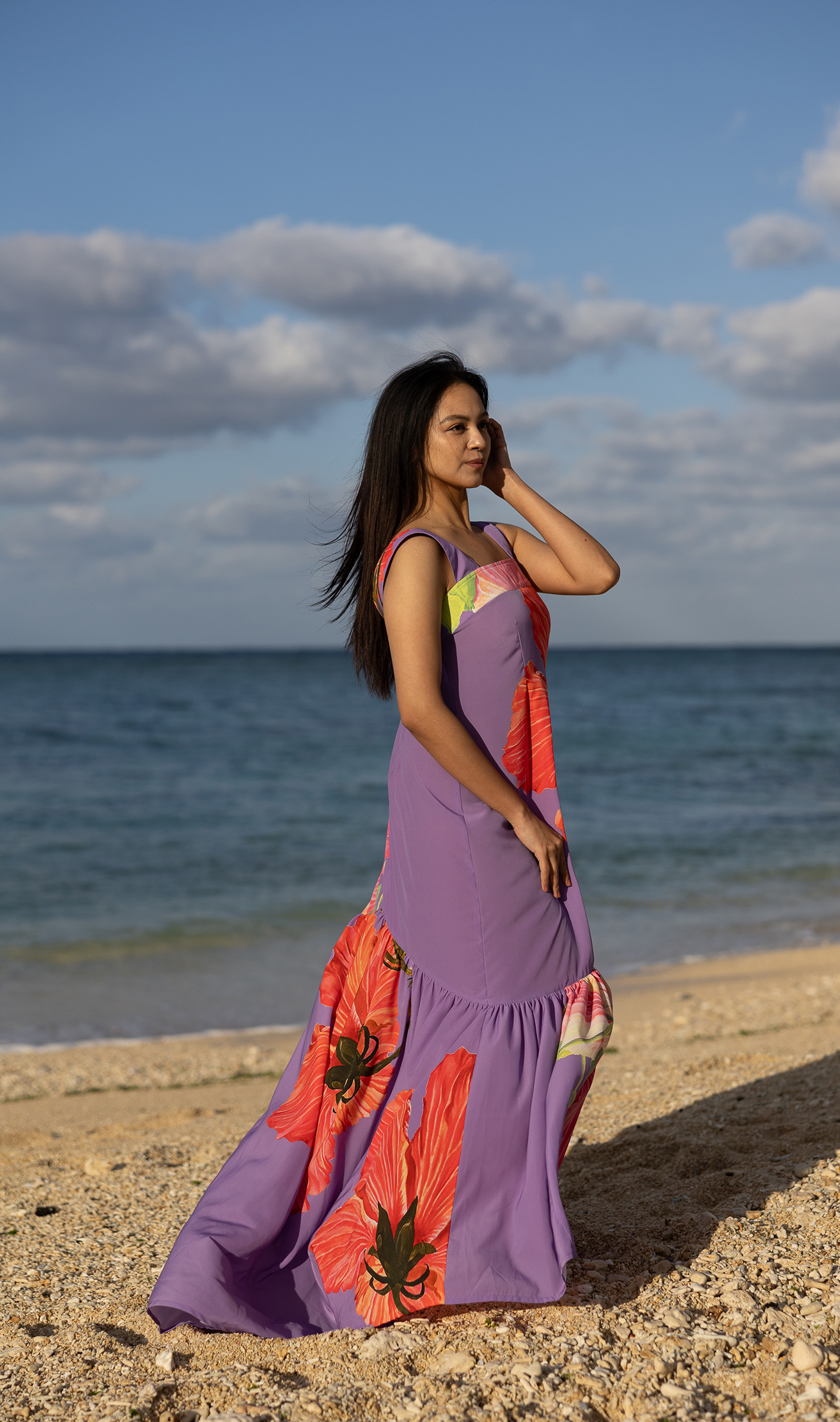 MARIAGE | ロマンティックティアードドレス | Nape purple