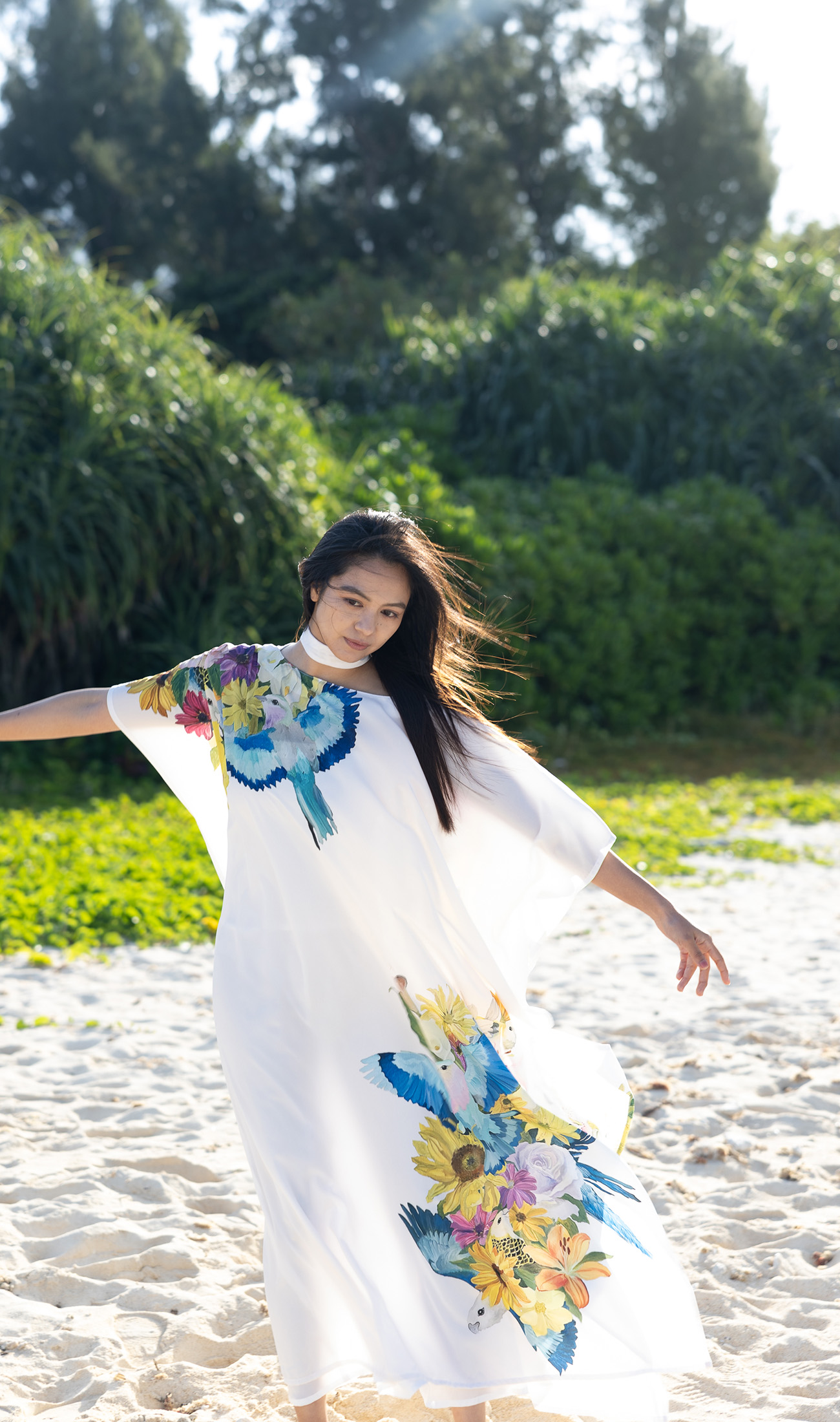 MARIAGE | フロウイングドレス | Bouquet frolic white