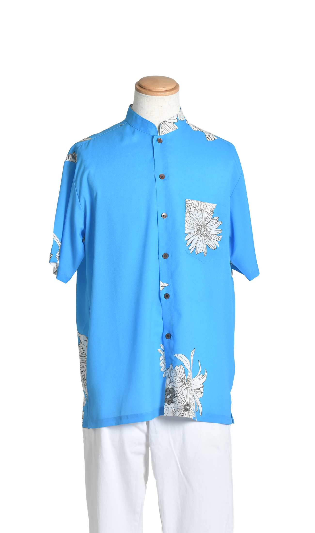 【レンタル】メンズマオカラーシャツ | bouquet blue