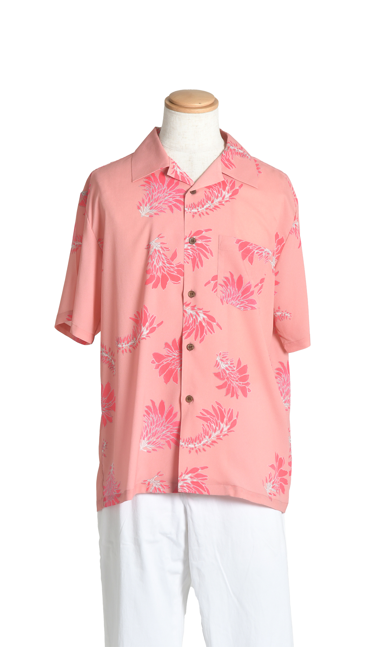 【レンタル】メンズオープンカラーシャツ | Deigo salmon pink