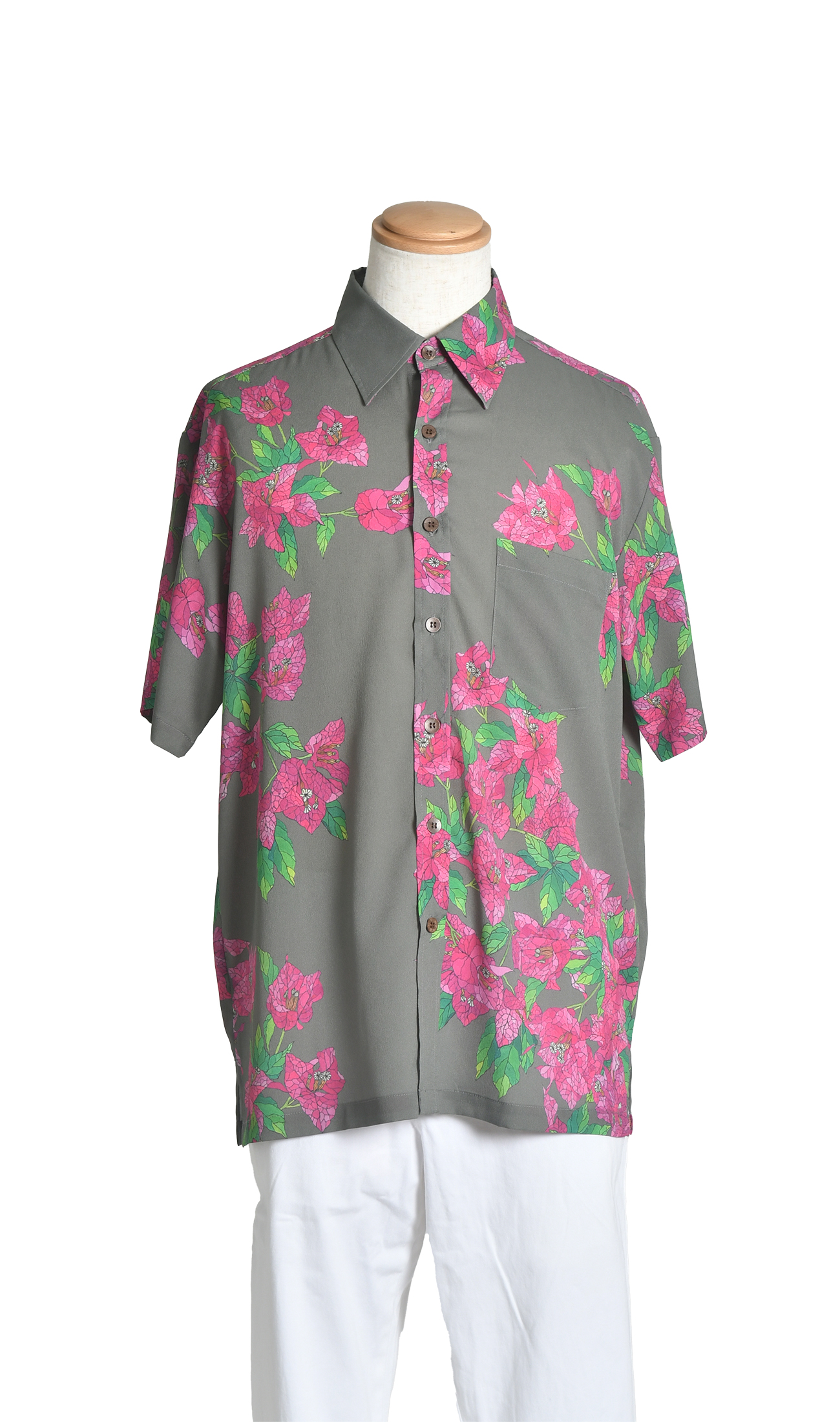 【レンタル】メンズシャツ | Bougainvillea gray