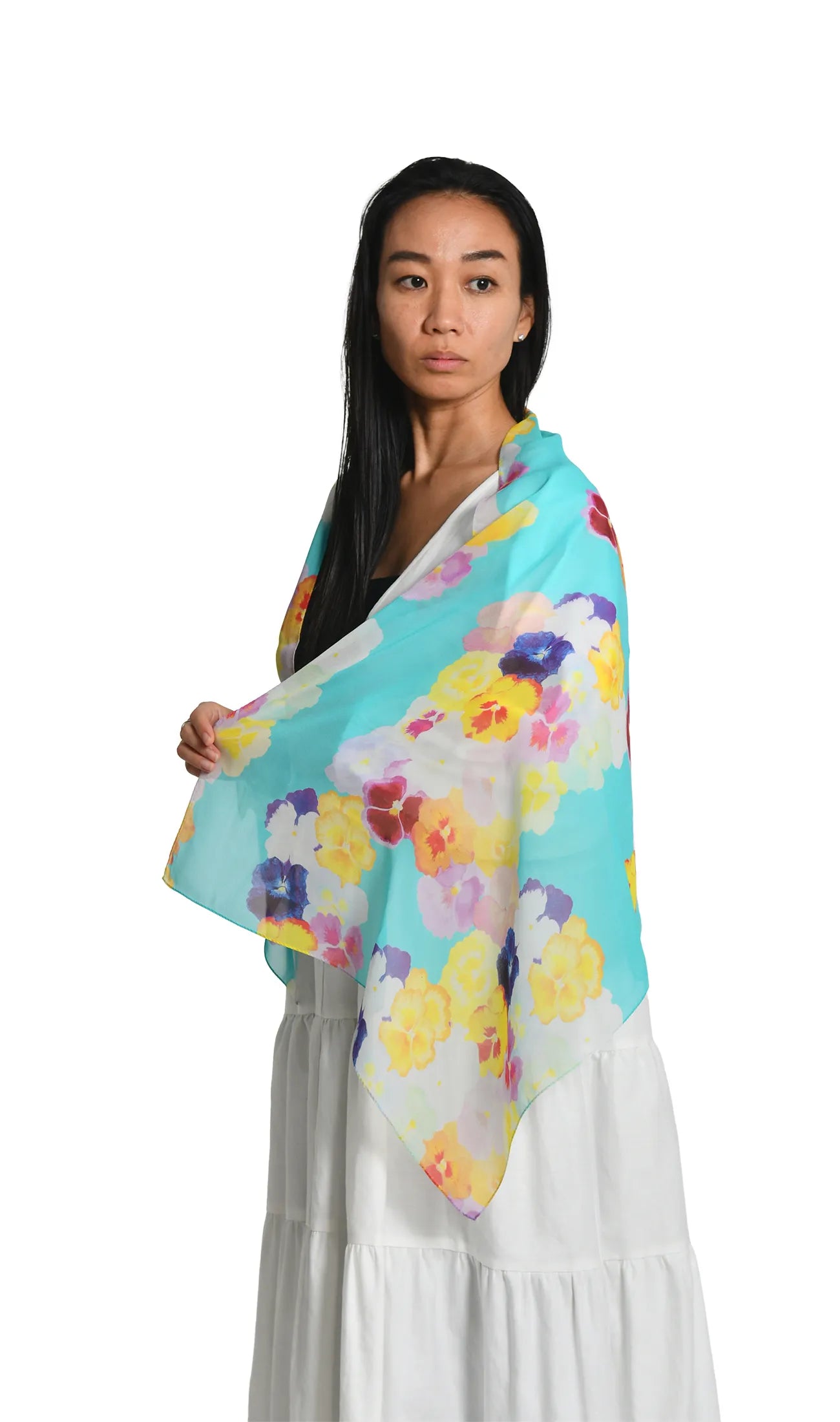 ストール | Pansy Turquoise