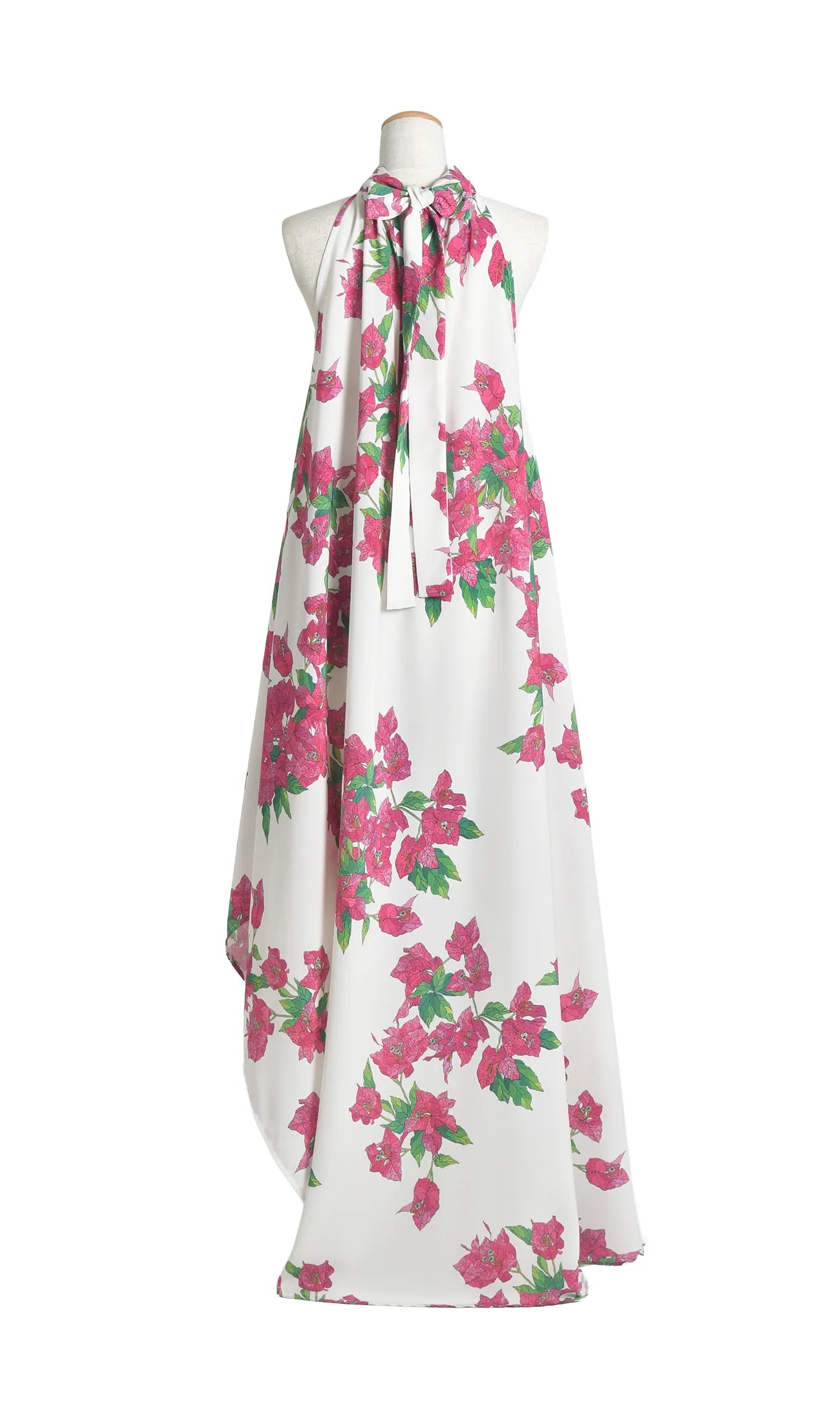 【レンタル】アシンメトリーホルタードレス | Bougainvillea white